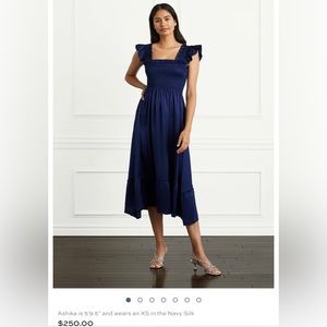 Hill House Home Ellie Nap Dress Collectors Edition Navy Silk